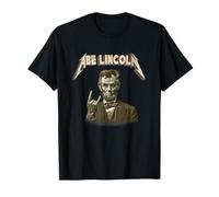 Funny 80s 90s Heavy Metal Music Band Abe Abraham Lincoln Camiseta