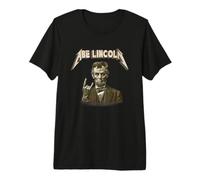 Funny 80s 90s Heavy Metal Music Band Abe Abraham Lincoln Camiseta Premium