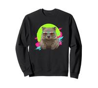 Funny 80s 90s Vintage Retro Australian Animal Lover Wombat Sudadera