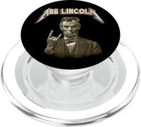 Funny 80s Metalcore Heavy Metal Music Band Abraham Lincoln PopSockets PopGrip para MagSafe