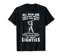 Funny 80th Birthday Golf Dad Play in Eighties Golffer Camiseta