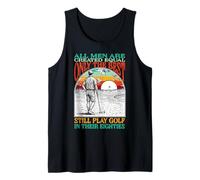 Funny 80th Birthday Golf Dad Play in Eighties Golffer Camiseta sin Mangas