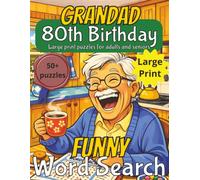 Funny 80th Birthday Grandad Word Search: 80th Birthday Gift Grandad UK | Present for Senior | Present for Grandpa | Gift for Dad | Wordsearch | Gifts ... gift | Present for Grandad | Nostalgic Gift