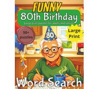 Funny 80th Birthday Word Search: 80th Birthday Gift | Present for Senior | Present for Grandpa | Birthday Gift for Dad | Wordsearch | Gifts for Men | ... gift | Present for Grandad | Nostalgic Gift