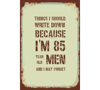 Funny 85th Birthday Notebook For Men: Vintage Themed Blank Lined Notebook | Birthday Gifts For 85 Year Old Men | Present Idea For Husband, Brother or a Friend
