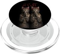 Funny 90s Rapper Cat, Retro Hip Hop 2 Cat Meme PopSockets PopGrip para MagSafe