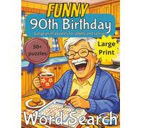Funny 90th Birthday Word Search: 90th Birthday Gift | Present for Senior | Present for Grandpa | Birthday Gift for Dad | Wordsearch | Gifts for Men | ... gift | Present for Grandad | Nostalgic Gift