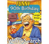 Funny 90th Birthday Word Search: 90th Birthday Gift UK | Present for Senior | Present for Grandpa | Birthday Gift for Dad | Wordsearch | Gifts for Men ... gift | Present for Grandad | Nostalgic Gift
