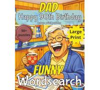 Funny 90th Birthday Word Search for Dad: 90th Birthday Gift Dad UK | Present for Senior |Birthday Gift for Dad | Wordsearch | Gifts for Men | Present ... 90th | 90 Birthday gift | Nostalgic Gift