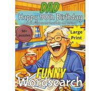 Funny 90th Birthday Word Search for Dad: 90th Birthday Gift | Funny Present for Senior | Present for Grandpa | Birthday Gift for Dad | Wordsearch | ... gift | Present for Grandad | Nostalgic Gift