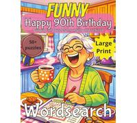 Funny 90th Birthday Word Search for Women: 90th Birthday Gift Women UK | Funny Present | Gag Gift |Gifts for Women | 90 Year old Gift | 90th Gift for ... | Fun Gift Elderly | Grandma 90th Present