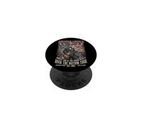 Funny Abraham Lincoln Tocando la Guitarra Rock Banda PopSockets PopGrip Adhesivo