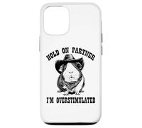 Funny ADHD Western Howdy Partner Overstimulated Guinea Pig Carcasa para iPhone 12/12 Pro