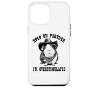 Funny ADHD Western Howdy Partner Overstimulated Guinea Pig Carcasa para iPhone 12 Pro MAX