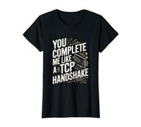 Funny Administrador de Ingeniería de Redes Camiseta gráfica económica, Mujer, Negro, L