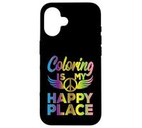 Funny Adult Coloring Humor Art Teacher Artist Rainbow Meme Carcasa para iPhone 16