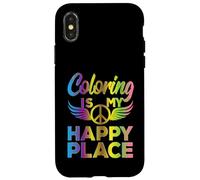 Funny Adult Coloring Humor Art Teacher Artist Rainbow Meme Carcasa para iPhone X/XS