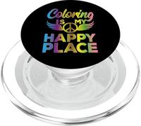 Funny Adult Coloring Humor Art Teacher Artist Rainbow Meme PopSockets PopGrip para MagSafe