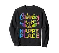 Funny Adult Coloring Humor Art Teacher Artist Rainbow Meme Sudadera