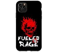 Funny Adult Humor, Skull on Fire Fueled by Rage Carcasa para iPhone 11 Pro MAX