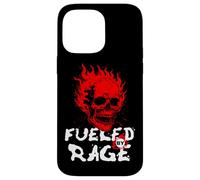 Funny Adult Humor, Skull on Fire Fueled by Rage Carcasa para iPhone 14 Pro MAX