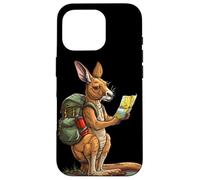 Funny Adventures - Disfraz de Canguro con Mochila y Mapa Carcasa para iPhone 16 Pro