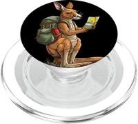 Funny Adventures - Disfraz de Canguro con Mochila y Mapa PopSockets PopGrip para MagSafe