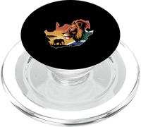 Funny African Wildlife León Elefante Sabana PopSockets PopGrip para MagSafe