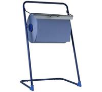 Funny AG-521 - Dispensador para rollos de papel industrial y yeso, para rollos de hasta 40 cm, color azul metalizado