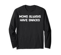 Funny Aging Humor Design Moms Have Snacks Tees and More Manga Larga