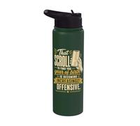 Funny Aging Humor Scroll Year of Birth Joke Stainless Steel Insulated Water Bottle