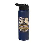 Funny Aging Humor Scroll Year of Birth Joke Stainless Steel Insulated Water Bottle
