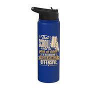 Funny Aging Humor Scroll Year of Birth Joke Stainless Steel Insulated Water Bottle