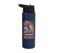 Funny Aging Humor Scroll Year of Birth Joke Stainless Steel Insulated Water Bottle