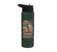 Funny Aging Humor Scroll Year of Birth Joke Stainless Steel Insulated Water Bottle