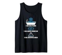 Funny AI 4 Am Cold Plunge 5 Am Flujo de Trabajo agénico Camiseta sin Mangas