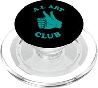 Funny AI Art Club Inteligencia Artificial Aprendizaje automático PopSockets PopGrip para MagSafe