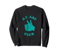 Funny AI Art Club Inteligencia Artificial Aprendizaje automático Sudadera