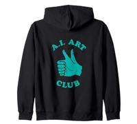 Funny AI Art Club Inteligencia Artificial Aprendizaje automático Sudadera con Capucha