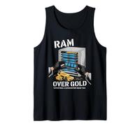 Funny AI RAM Over Riches Data Center Server Admin Tech Camiseta sin Mangas