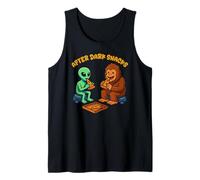 Funny Alien Bigfoot Pizza After Dark Snacks Niños Niñas Niños Camiseta sin Mangas