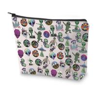 Funny Alien Gift Too Cute for This Planet - Bolsa de maquillaje con temática del espacio exterior, regalo de alienígena OVNI, Demasiado lindo para este planeta