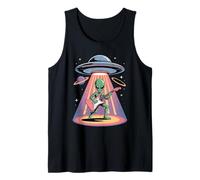 Funny Alien Guitarrista UFO Space Rock and Roll Guitarra Ciencia ficción Camiseta sin Mangas
