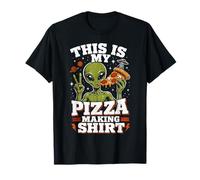 Funny Alien Head Comer Pizza This is My Pizza Making Baker Camiseta