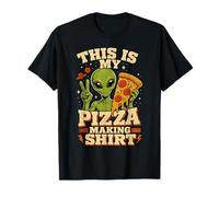 Funny Alien Head Comer Pizza This is My Pizza Making Baker Camiseta