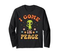 Funny Alien I Come in Peace Lover Couple Matching Groovy Manga Larga
