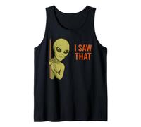 Funny Alien Meme I Saw That UFO Extraterrestrial Humor Joke Camiseta sin Mangas