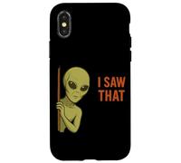 Funny Alien Meme I Saw That UFO Extraterrestrial Humor Joke Carcasa para iPhone X/XS