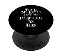 Funny Alien Party Costume For Extraterrestrial UFO Aliens PopSockets PopGrip Adhesivo