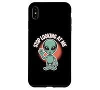 Funny Alien Stop Looking at Me for Space Broma de Humor Carcasa para iPhone XS MAX
